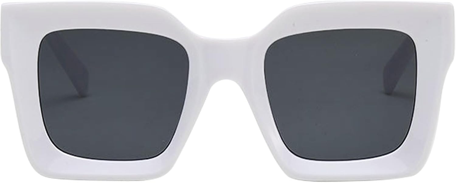 Квадратные солнцезащитные очки большого размера для женщин и мужчин, модные в стиле 90-х, массивные солнцезащитные очки-маска, ретро-очки в толстой оправе mincl, White
Квадратные солнцезащитные очки большого размера для женщин и мужчин, модные в стиле 90-х, массивные солнцезащитные очки-маска, ретро-очки в толстой оправе mincl, White