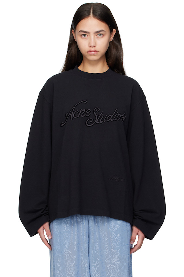 Acne Studios Черная футболка с длинными рукавами и логотипом
Acne Studios Черная футболка с длинными рукавами и логотипом