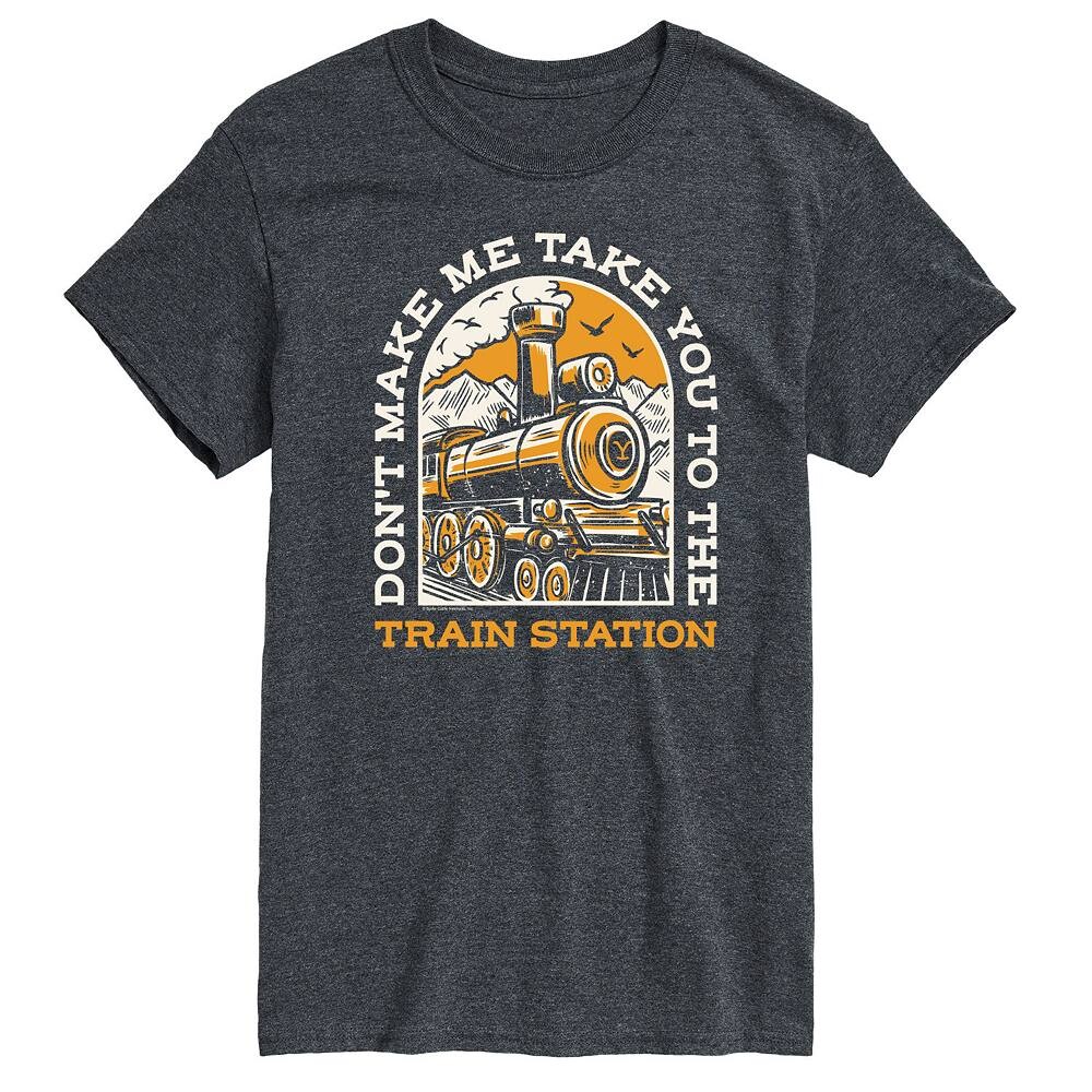 Мужская футболка с рисунком Yellowstone Take You Train Station, цвет Heather Charcoal
Мужская футболка с рисунком Yellowstone Take You Train Station, цвет Heather Charcoal