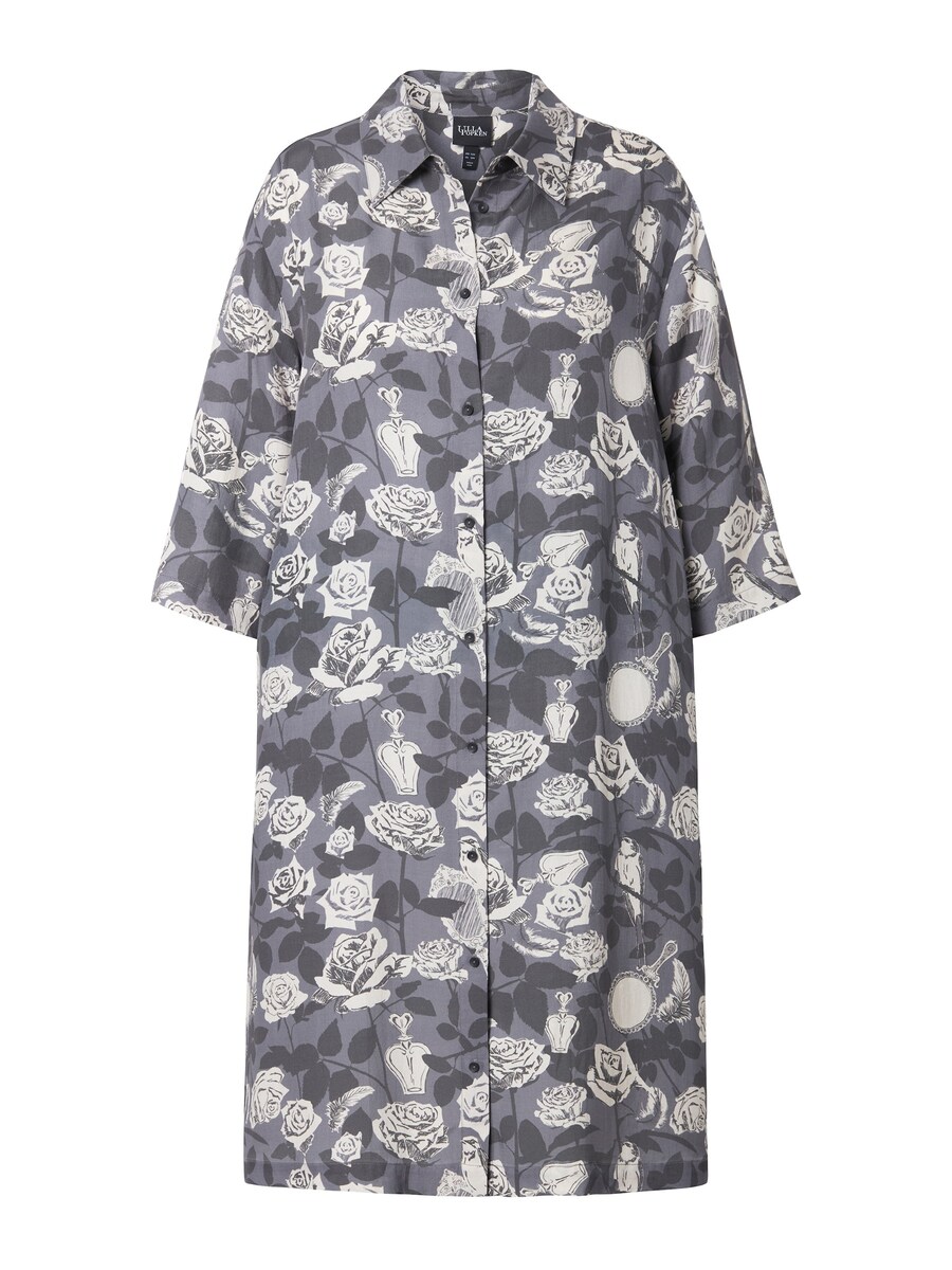 Платье-рубашка Ulla Popken, Basalt grey/Dark grey
Платье-рубашка Ulla Popken, Basalt grey/Dark grey