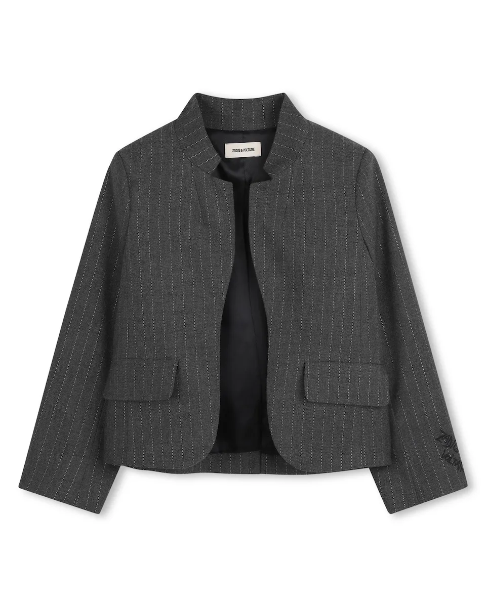 Серый детский жакет с длинными рукавами Zadig & Voltaire
Серый детский жакет с длинными рукавами Zadig & Voltaire