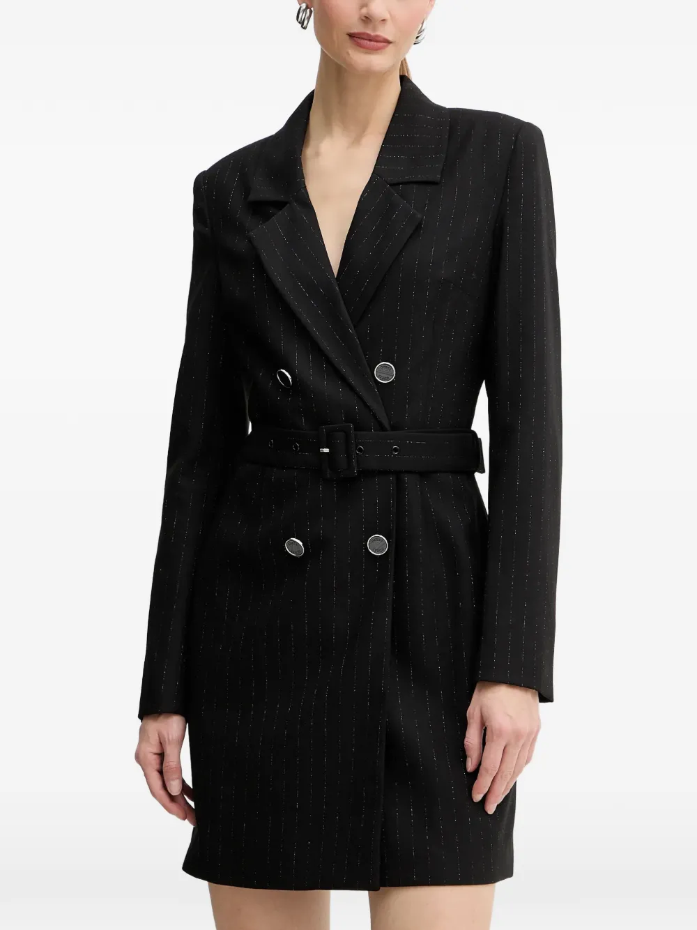 Мини-платье в полоску с поясом Guess Usa, черный
Мини-платье в полоску с поясом Guess Usa, черный