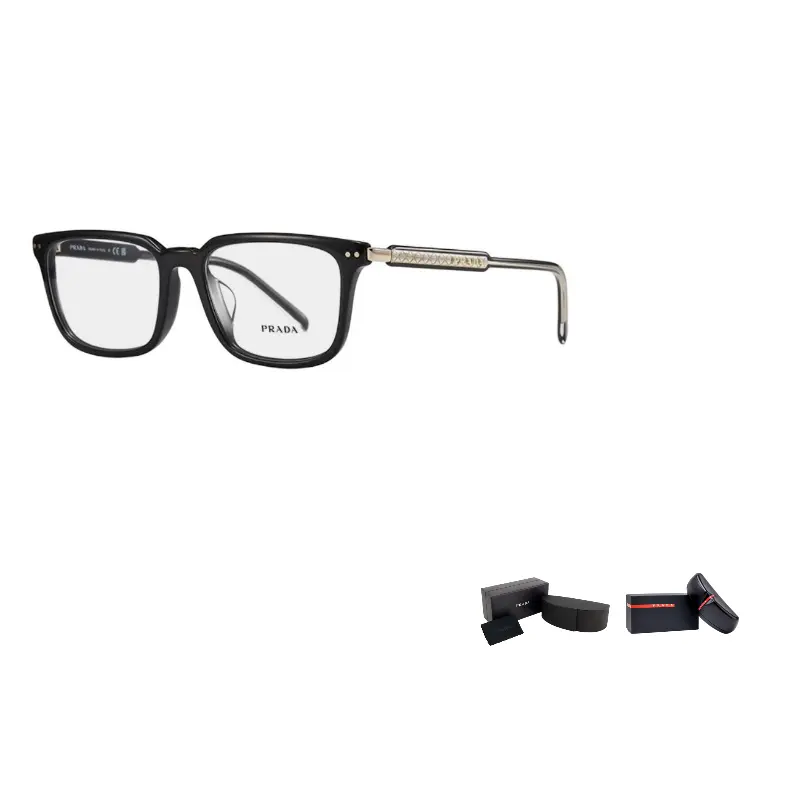 PRADA Пластиковая и металлическая квадратная оправа для очков унисекс мультиколор