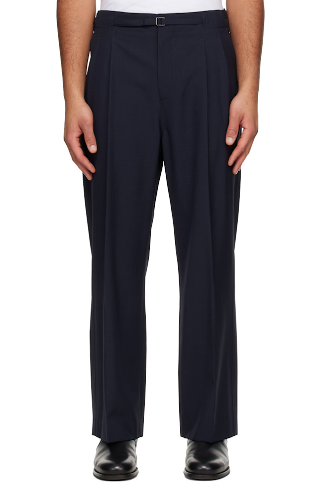 Брюки со складками и поясом Le17Septembre, темно-синий
Брюки со складками и поясом Le17Septembre, темно-синий