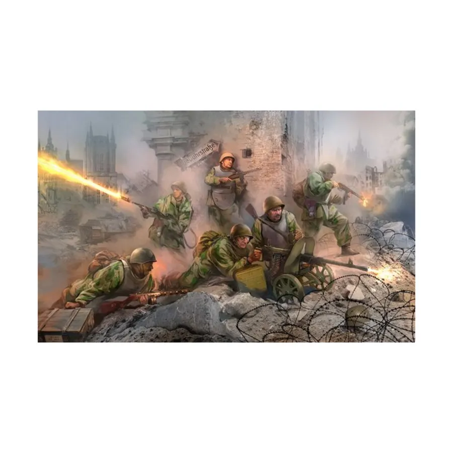 Штурмовые войска, Historical Miniatures - WWII - Soviet (1:35) (Zvezda)
Штурмовые войска, Historical Miniatures - WWII - Soviet (1:35) (Zvezda)