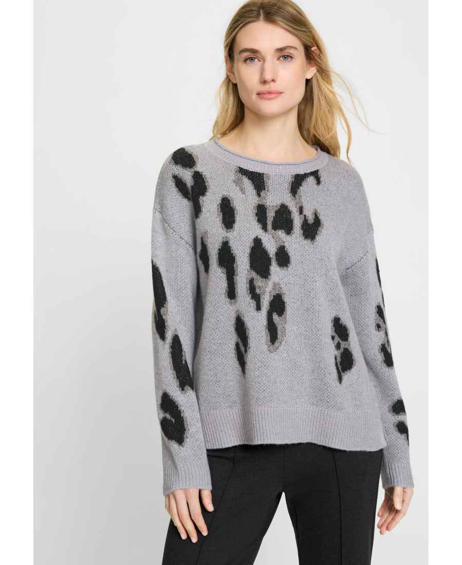 Женский свитер с абстрактным рисунком Льва Olsen, Misty grey melange
Женский свитер с абстрактным рисунком Льва Olsen, Misty grey melange