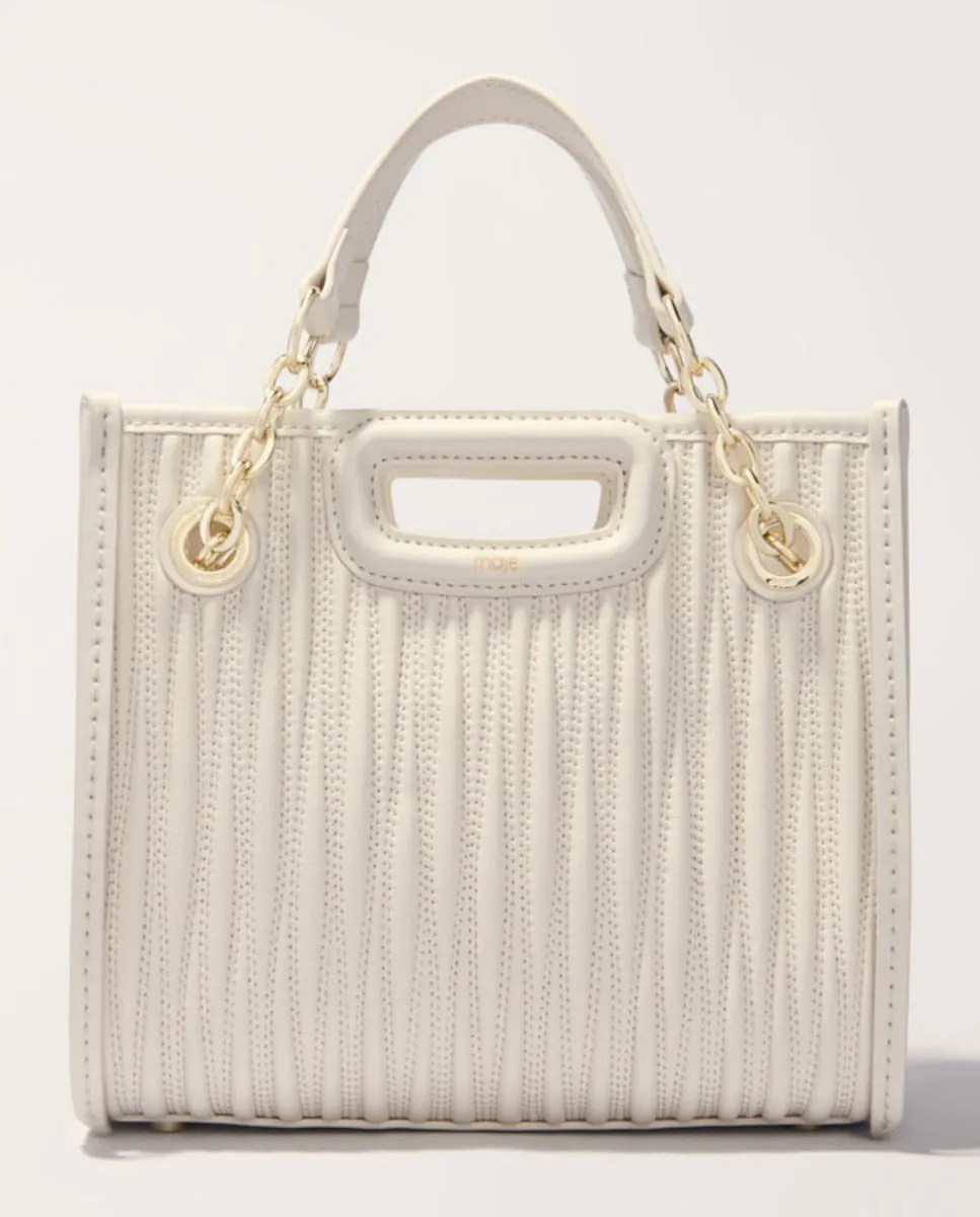 Мини-сумка женская стеганая кожаная Maje, белый
Мини-сумка женская стеганая кожаная Maje, белый