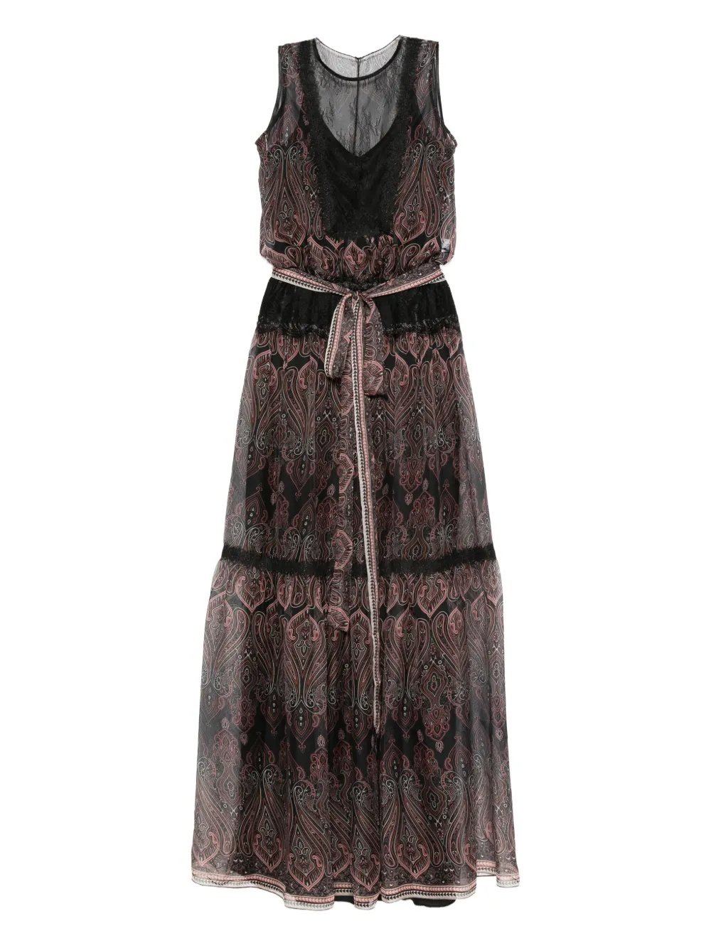 Платье макси с кружевной отделкой и принтом пейсли MIAU by Clara Rotescu, черный
Платье макси с кружевной отделкой и принтом пейсли MIAU by Clara Rotescu, черный