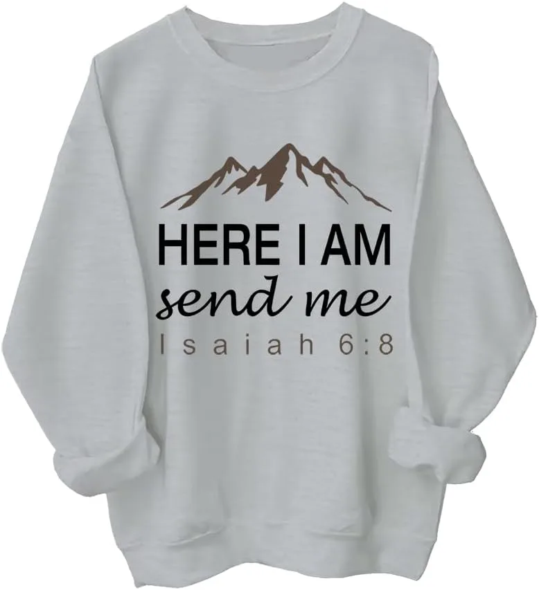 Толстовка Christian Faith с принтом "Send Me" и цитатой из Исаии 6:8 ClothKey
Толстовка Christian Faith с принтом "Send Me" и цитатой из Исаии 6:8 ClothKey