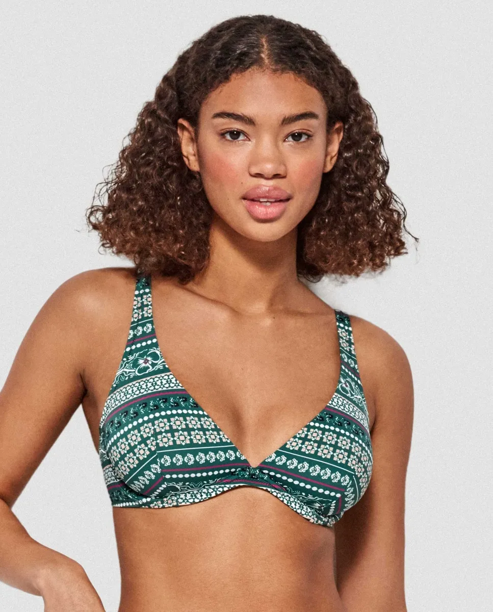 Верх бикини с высокой талией, на подкладке, на косточках, с микрогеометрическим принтом Gisela, мультиколор
Верх бикини с высокой талией, на подкладке, на косточках, с микрогеометрическим принтом Gisela, мультиколор