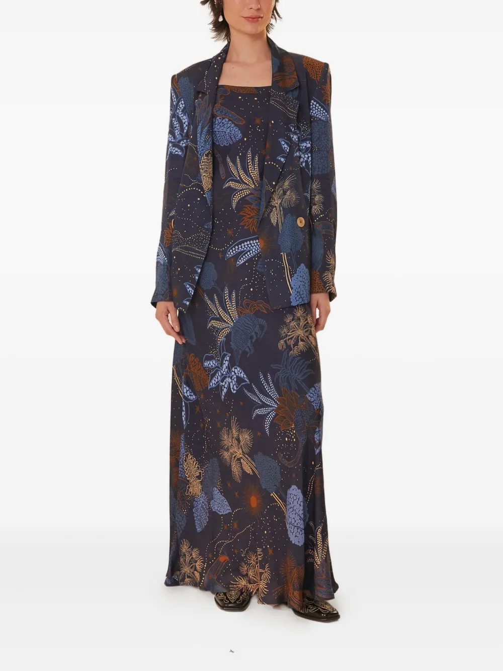 Платье-комбинация с цветочным принтом FARM Rio, синий
Платье-комбинация с цветочным принтом FARM Rio, синий