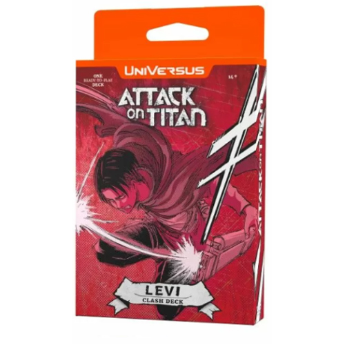 Карточная игра Universus: Attack On Titan: Battle For Humanity Clash Deck – Levi
Карточная игра Universus: Attack On Titan: Battle For Humanity Clash Deck – Levi