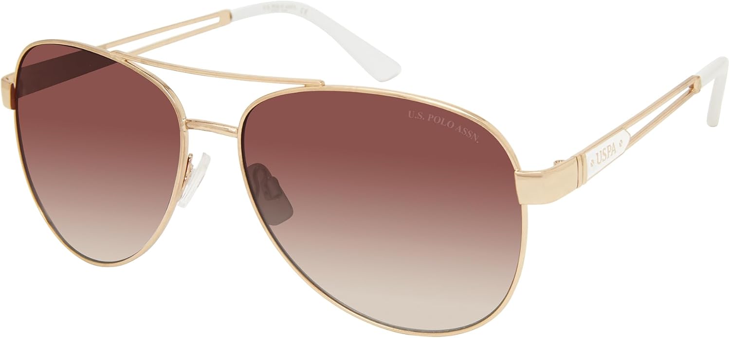 Женские солнцезащитные очки-авиаторы US Polo Assn. Pa5081 Metal UV400 с защитой от УФ-излучения. Классические подарки для женщин, солнцезащитные очки-пилот 60 мм U.S. Polo Assn., Gold & White
Женские солнцезащитные очки-авиаторы US Polo Assn. Pa5081 Metal UV400 с защитой от УФ-излучения. Классические подарки для женщин, солнцезащитные очки-пилот 60 мм U.S. Polo Assn., Gold & White