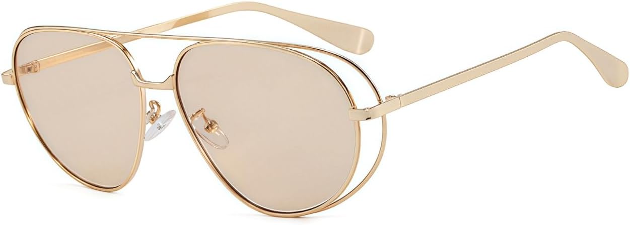 Солнцезащитные очки-авиаторы ICARA в стиле ретро с двойной металлической оправой, защита от УФ-излучения для повседневного ношения в соответствии с модными тенденциями, Gold/Light Brown
Солнцезащитные очки-авиаторы ICARA в стиле ретро с двойной металлической оправой, защита от УФ-излучения для повседневного ношения в соответствии с модными тенденциями, Gold/Light Brown