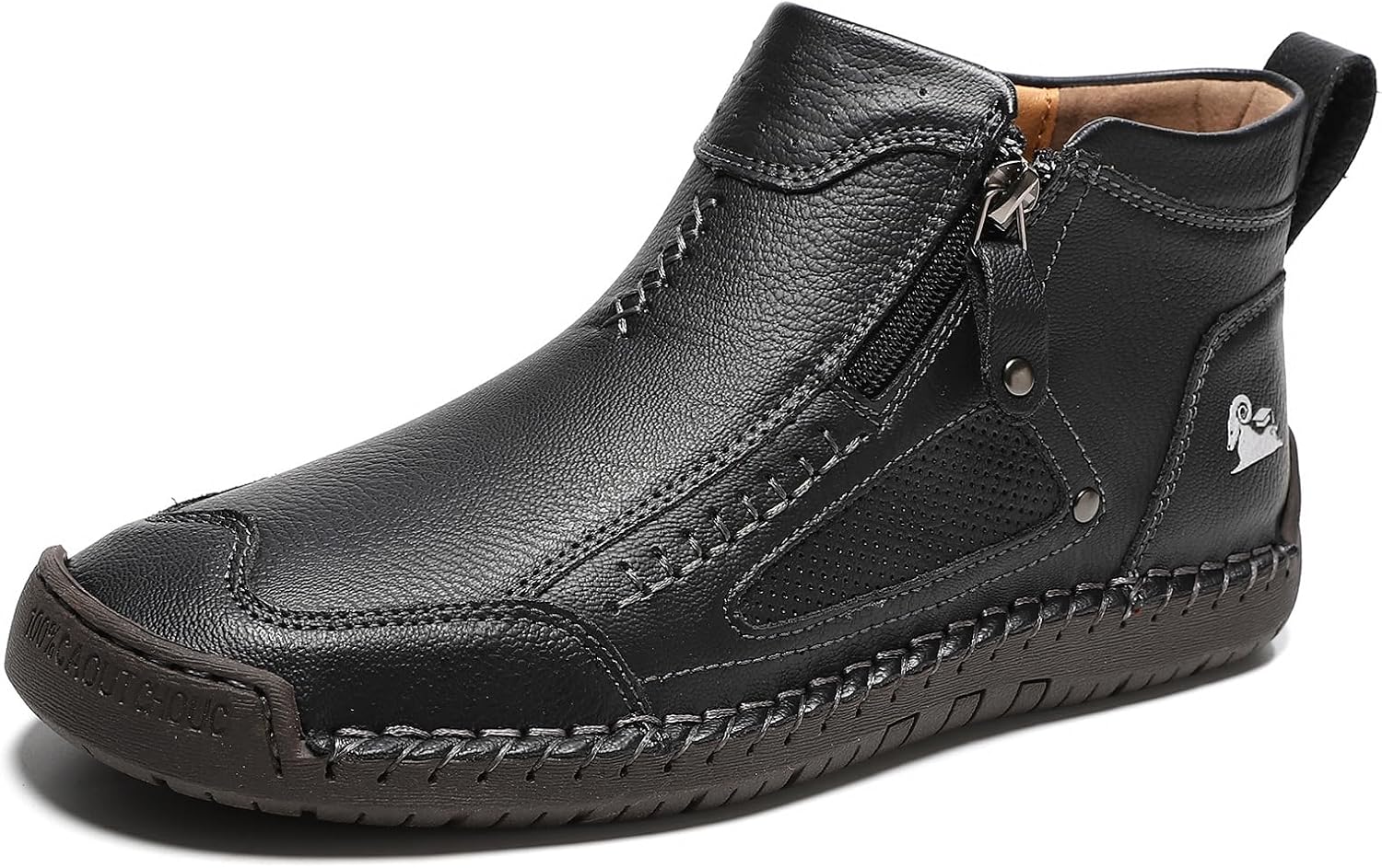 Мужские кожаные ботинки NXNBHSL с ручной строчкой, круглый носок, ботинки до щиколотки с боковой молнией, модные, удобные, винтажные, легкие, для прогулок, вождения, средние по высоте, для повседневной носки и офиса, черный
Мужские кожаные ботинки NXNBHSL с ручной строчкой, круглый носок, ботинки до щиколотки с боковой молнией, модные, удобные, винтажные, легкие, для прогулок, вождения, средние по высоте, для повседневной носки и офиса, черный