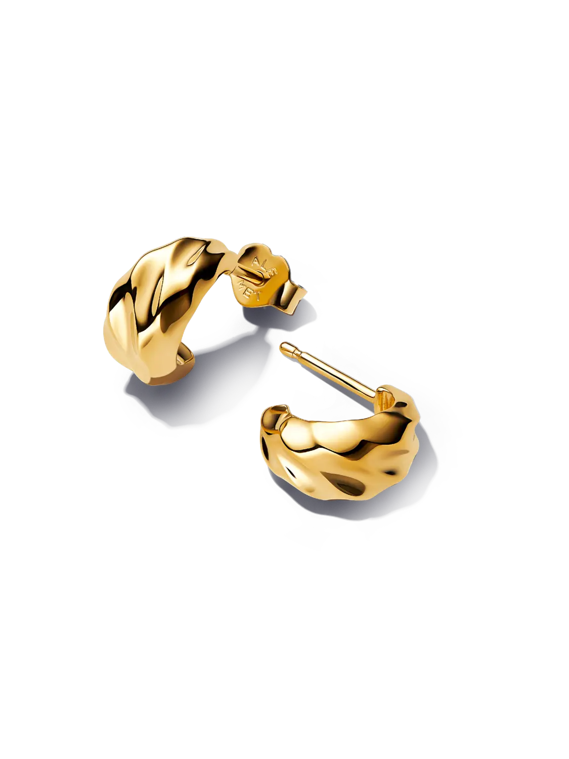 Серьги-кольца с волнистым узором Pandora, 14-каратное золотое покрытие
Серьги-кольца с волнистым узором Pandora, 14-каратное золотое покрытие