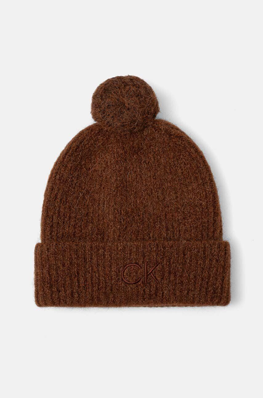 Шерстяная шапка Calvin Klein, коричневый
Шерстяная шапка Calvin Klein, коричневый