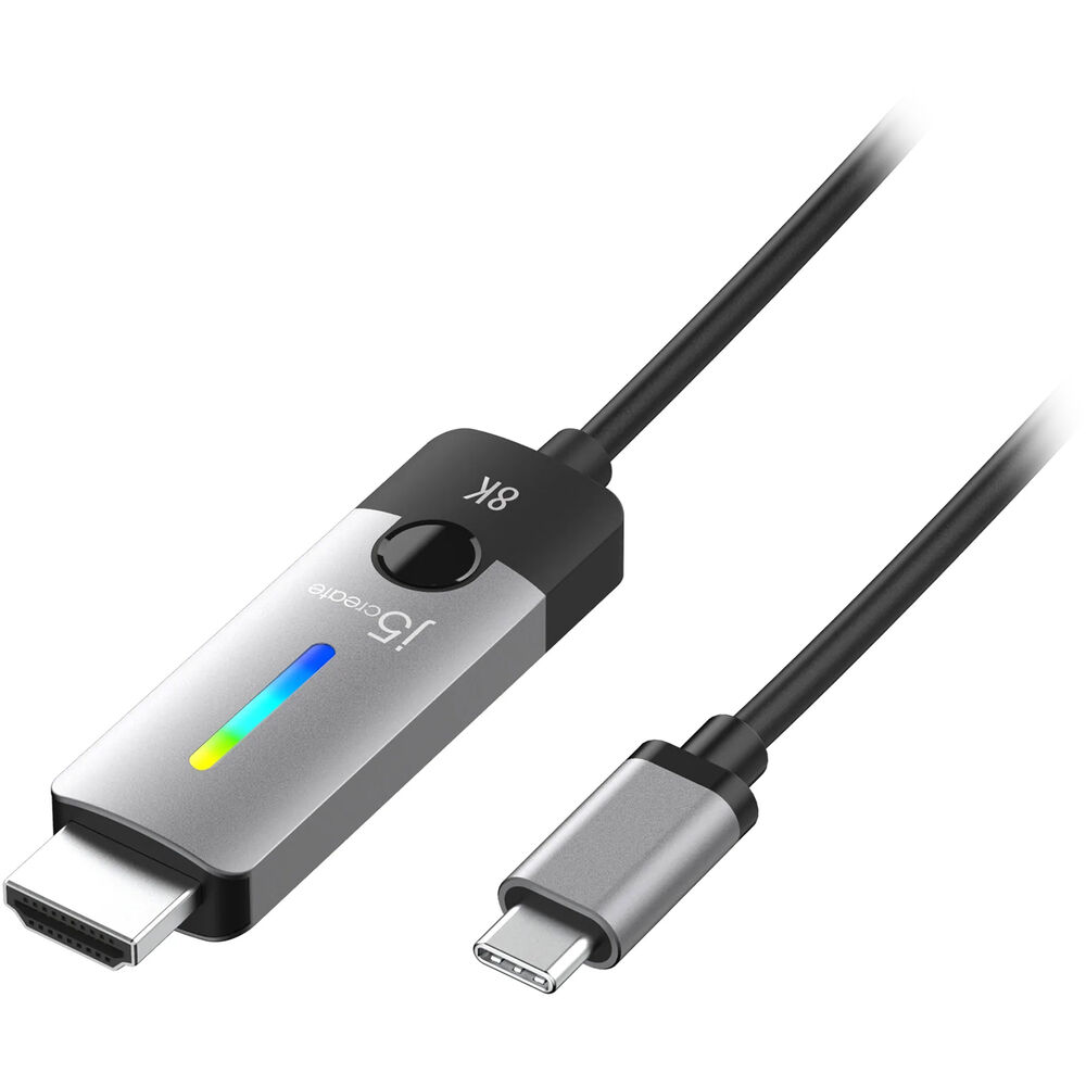 Кабель USB-C j5create USB-C to HDMI 2.1 8K Cable (6') JCC157
Кабель USB-C j5create USB-C to HDMI 2.1 8K Cable (6') JCC157