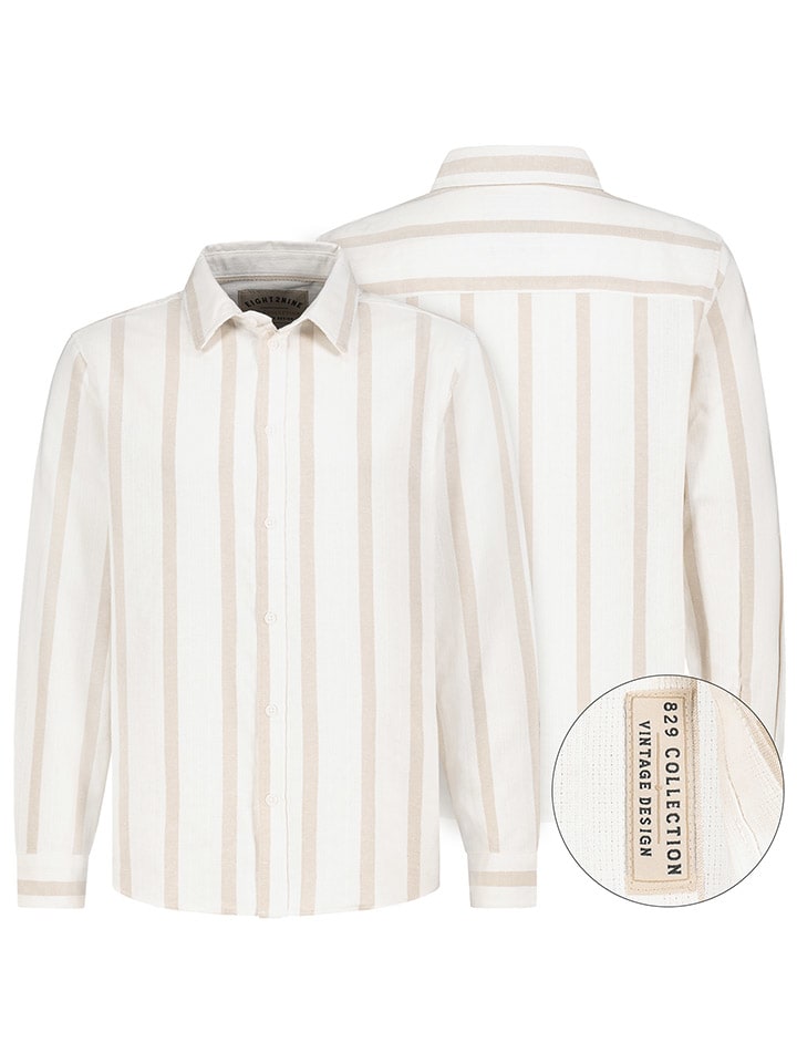 Рубашка Eight2Nine, цвет weiß/beige 
Рубашка Eight2Nine, цвет weiß/beige