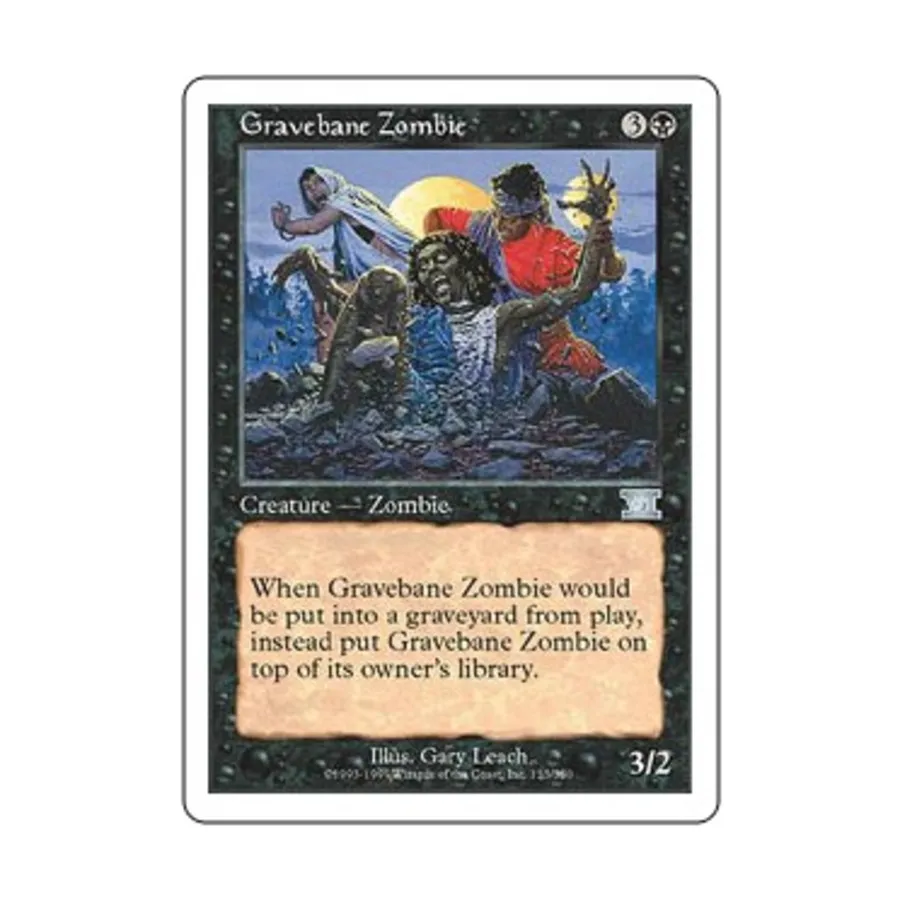 CCG Могильный зомби (U), MTG - 6th Edition (Classic)
CCG Могильный зомби (U), MTG - 6th Edition (Classic)