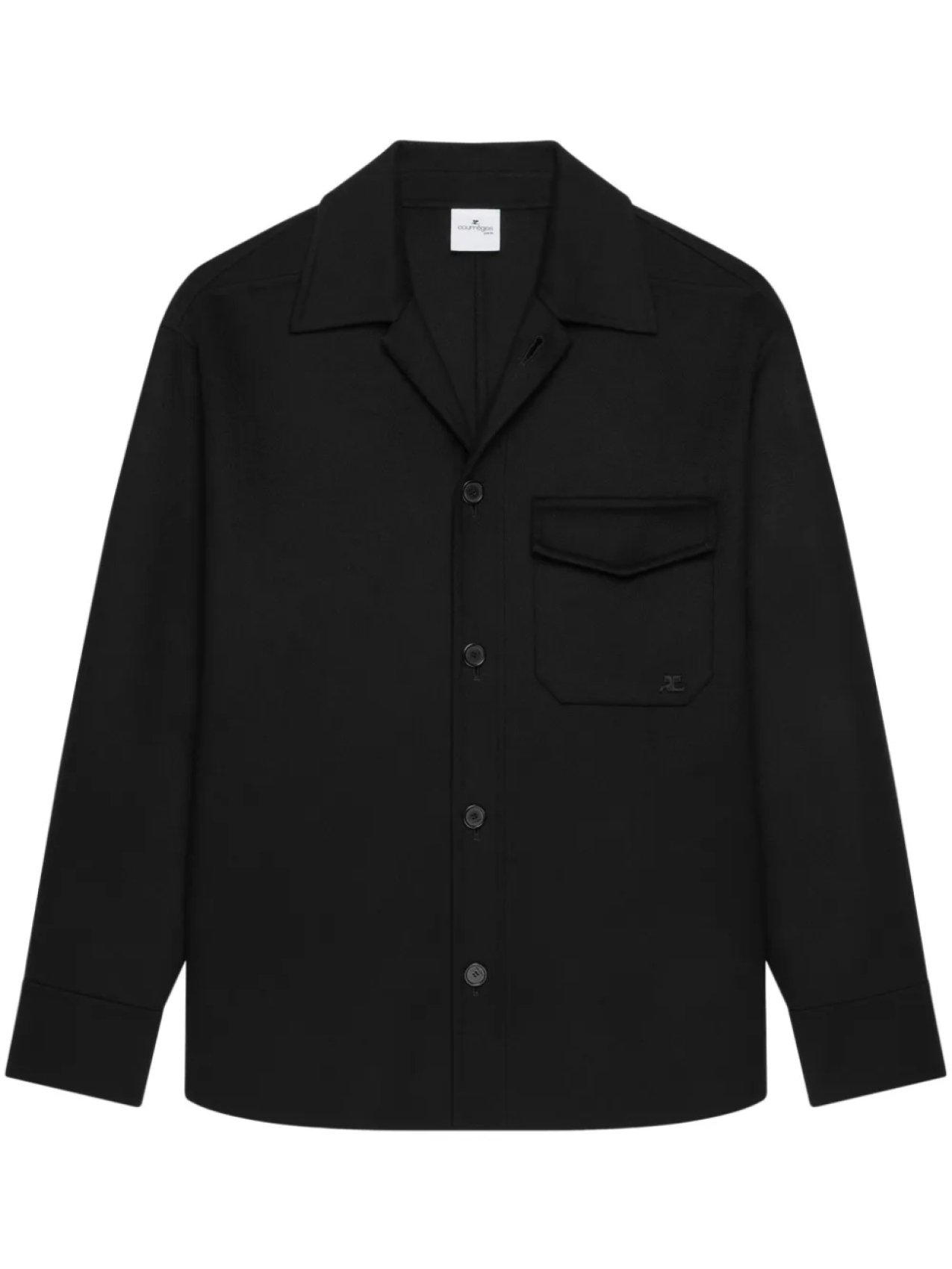 Courrèges рубашка с нагрудным карманом, черный
Courrèges рубашка с нагрудным карманом, черный