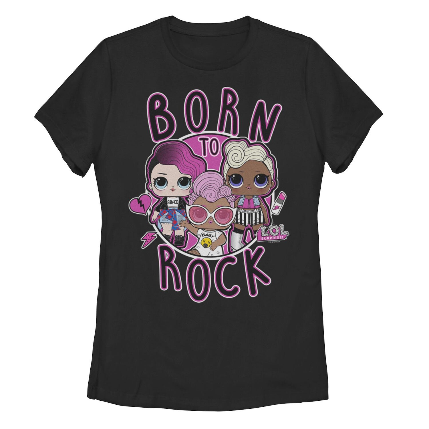 Юниорская L.O.L. Сюрприз! Футболка с графическим рисунком Born To Rock Licensed Character, черный
Юниорская L.O.L. Сюрприз! Футболка с графическим рисунком Born To Rock Licensed Character, черный