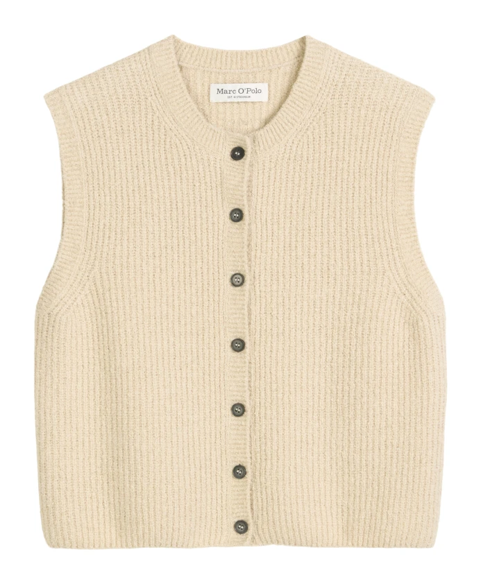 Вязаный жилет без рукавов Marc O'Polo, бежевый
Вязаный жилет без рукавов Marc O'Polo, бежевый