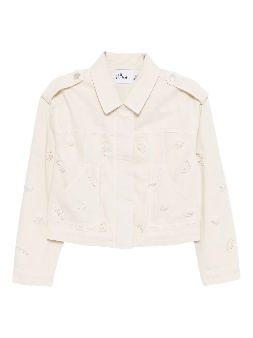 Жакет с цветочным узором Self-Portrait, нейтральный
Жакет с цветочным узором Self-Portrait, нейтральный