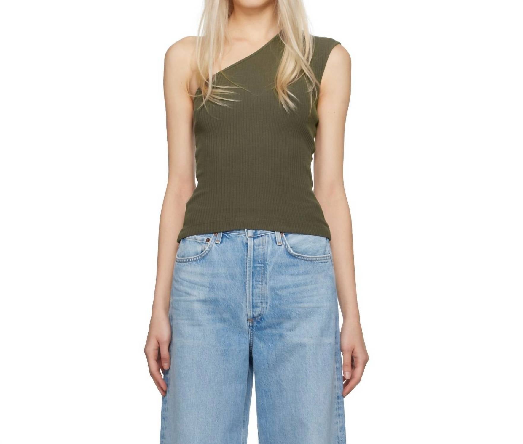 Топ Nessa Ribbed на одно плечо, оливково-зеленый Agolde, оливково-зеленый
Топ Nessa Ribbed на одно плечо, оливково-зеленый Agolde, оливково-зеленый