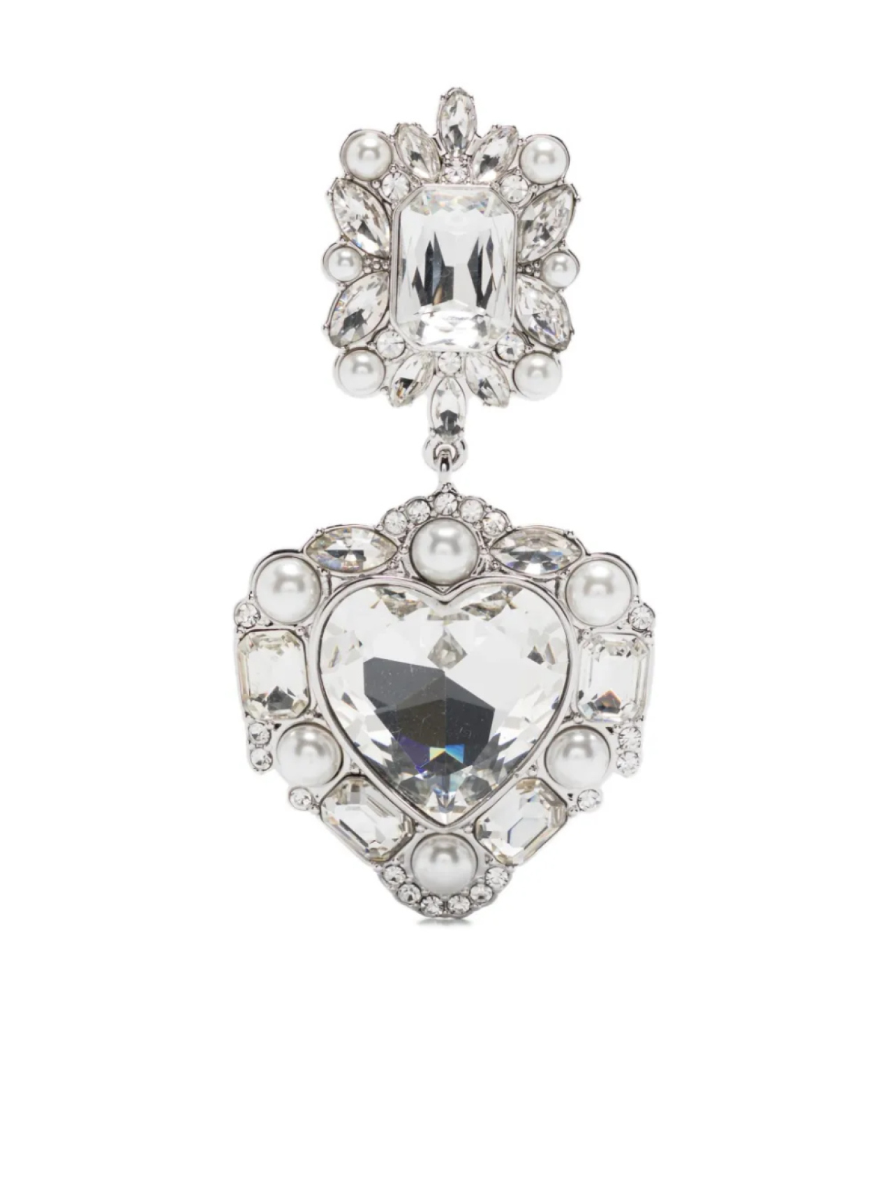 Серьги-сердечки с кристаллами и жемчугом «Автопортрет» Self-Portrait, серебряный
Серьги-сердечки с кристаллами и жемчугом «Автопортрет» Self-Portrait, серебряный