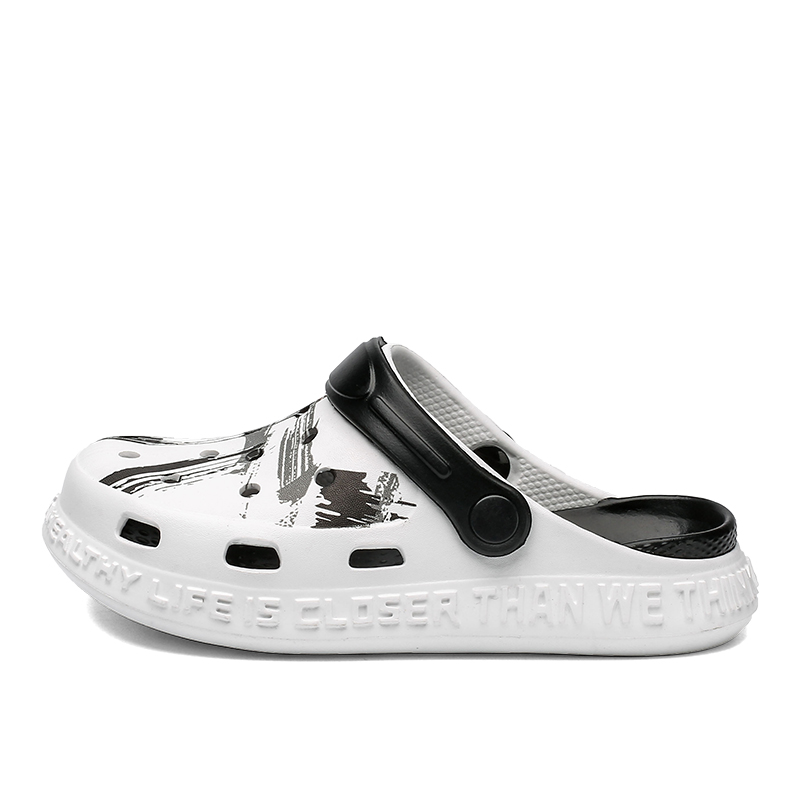 Детские тапочки с легкой амортизацией, нескользящие, детские FCMM, черный/белый