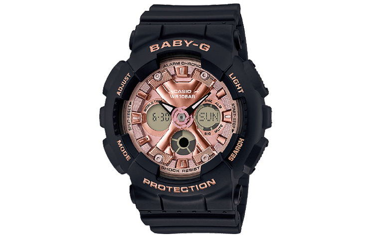 CASIO Часы G-Shock Baby-G BA130-1A4 Pink Watch BA-130-1A4, Pink Dial and Black Band 
CASIO Часы G-Shock Baby-G BA130-1A4 Pink Watch BA-130-1A4, Pink Dial and Black Band