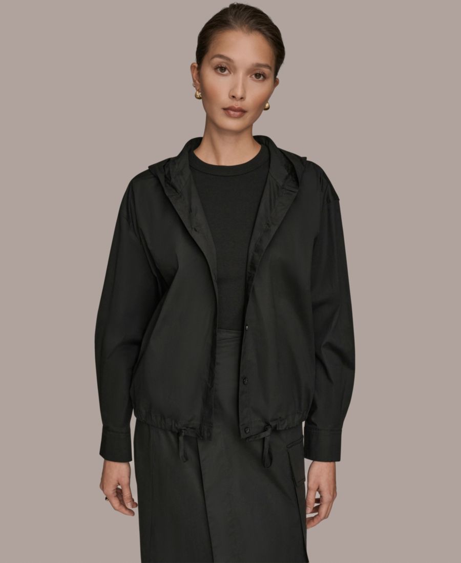 Женская куртка с капюшоном и пуговицами спереди Donna Karan Weekend, Black
Женская куртка с капюшоном и пуговицами спереди Donna Karan Weekend, Black