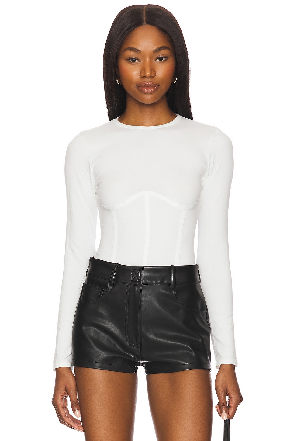 Боди с длинным рукавом из органического хлопка Fleur Du Mal, ivory
Боди с длинным рукавом из органического хлопка Fleur Du Mal, ivory