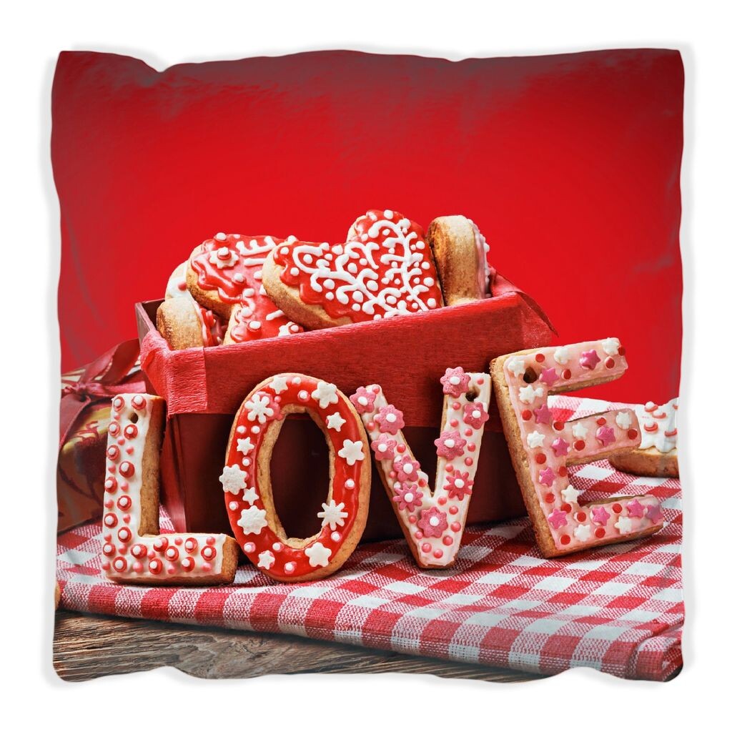 Подушка Wallario Premium, мягкая поверхность, с мотивом Love Bakery - выпечка с любовью, размер: 40 x 40 см, с белой спинкой
Подушка Wallario Premium, мягкая поверхность, с мотивом Love Bakery - выпечка с любовью, размер: 40 x 40 см, с белой спинкой