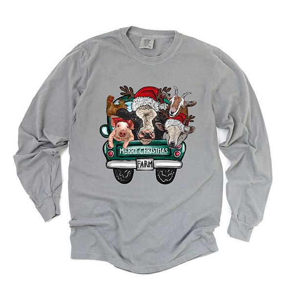 Рубашка с длинным рукавом Merry Christmas farm truck garment dyed Simply Sage Market, Grey
Рубашка с длинным рукавом Merry Christmas farm truck garment dyed Simply Sage Market, Grey