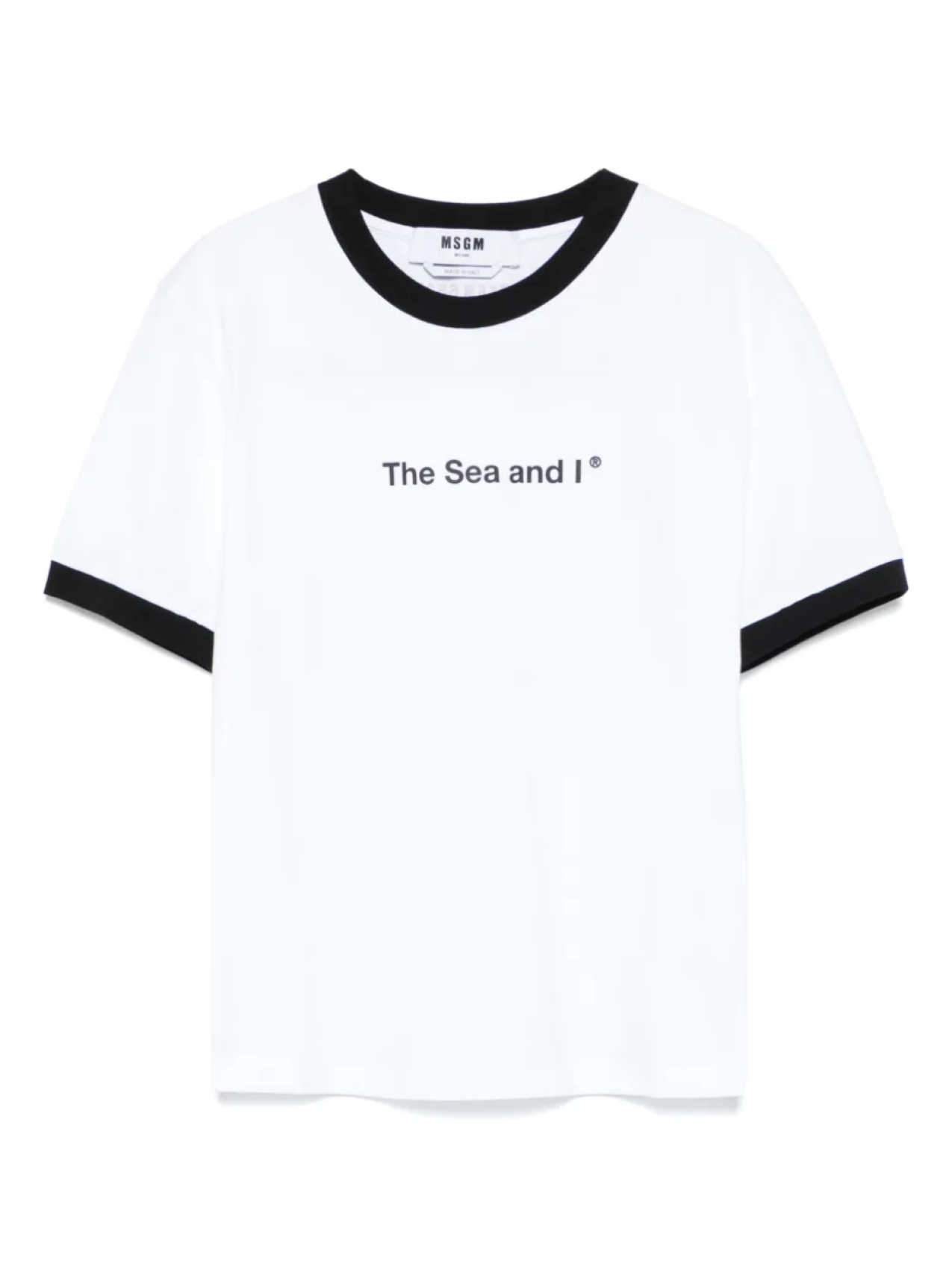 Футболка с лозунгом MSGM, белый 
Футболка с лозунгом MSGM, белый