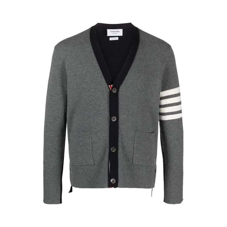 Кардиган Thom Browne Intarsia 4 Bar Stripe High V Neck Cardigan 'Light Grey'
Кардиган Thom Browne Intarsia 4 Bar Stripe High V Neck Cardigan 'Light Grey'