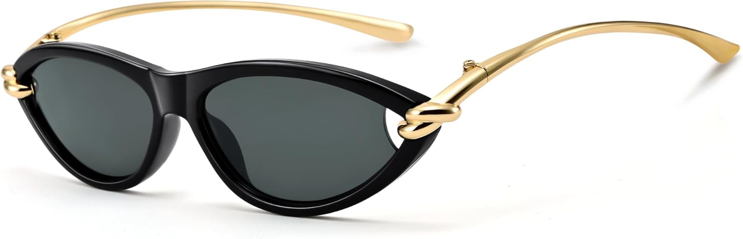 Солнцезащитные очки Bouryo Retro Cat Eye для женщин. Модные дизайнерские солнцезащитные очки с золотистыми металлическими дужками. Стильные очки в духе Y2k, B1-black/Gray
Солнцезащитные очки Bouryo Retro Cat Eye для женщин. Модные дизайнерские солнцезащитные очки с золотистыми металлическими дужками. Стильные очки в духе Y2k, B1-black/Gray