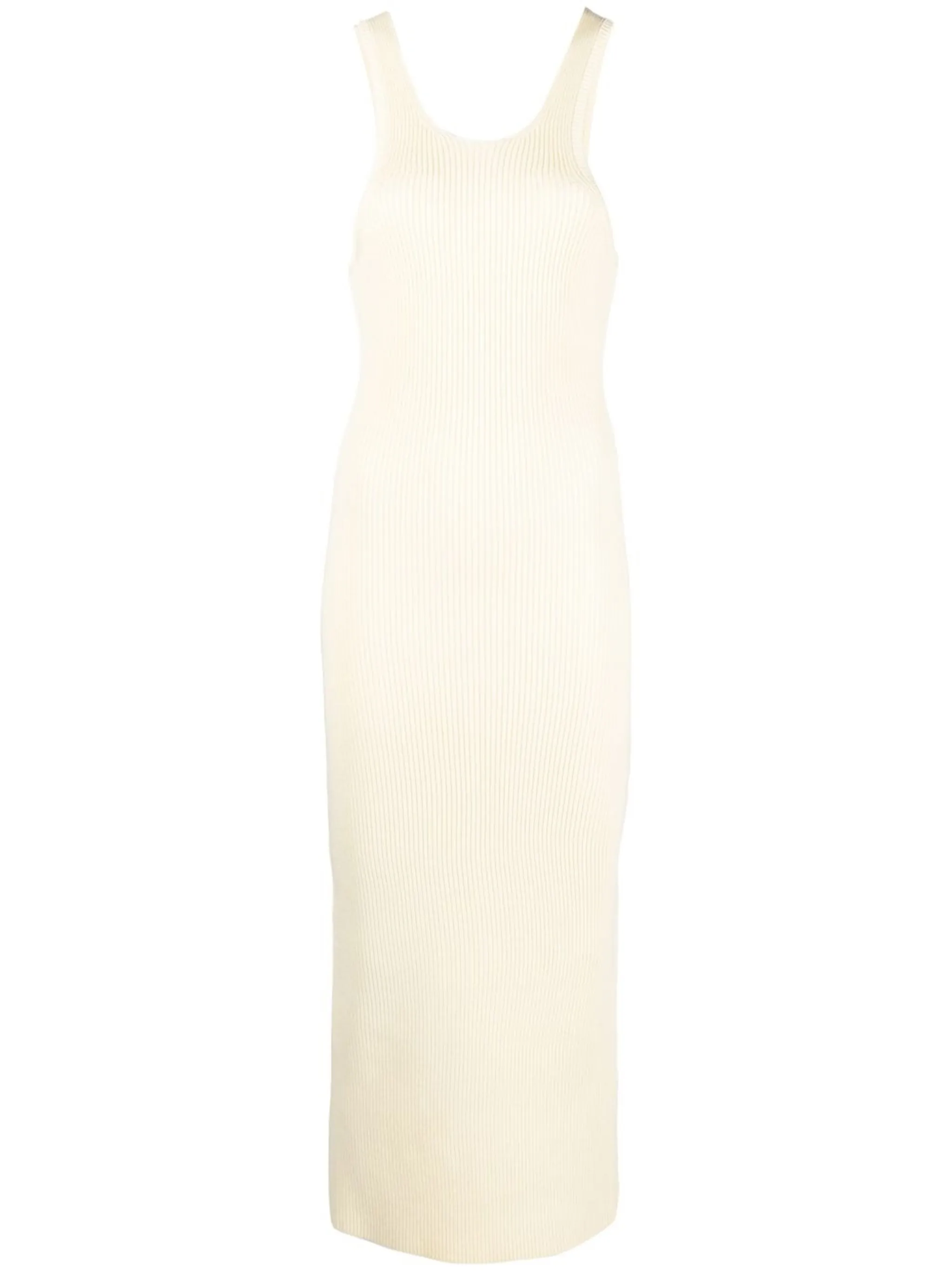 Трикотажное платье с U-образным вырезом Toteme, кремовый
Трикотажное платье с U-образным вырезом Toteme, кремовый