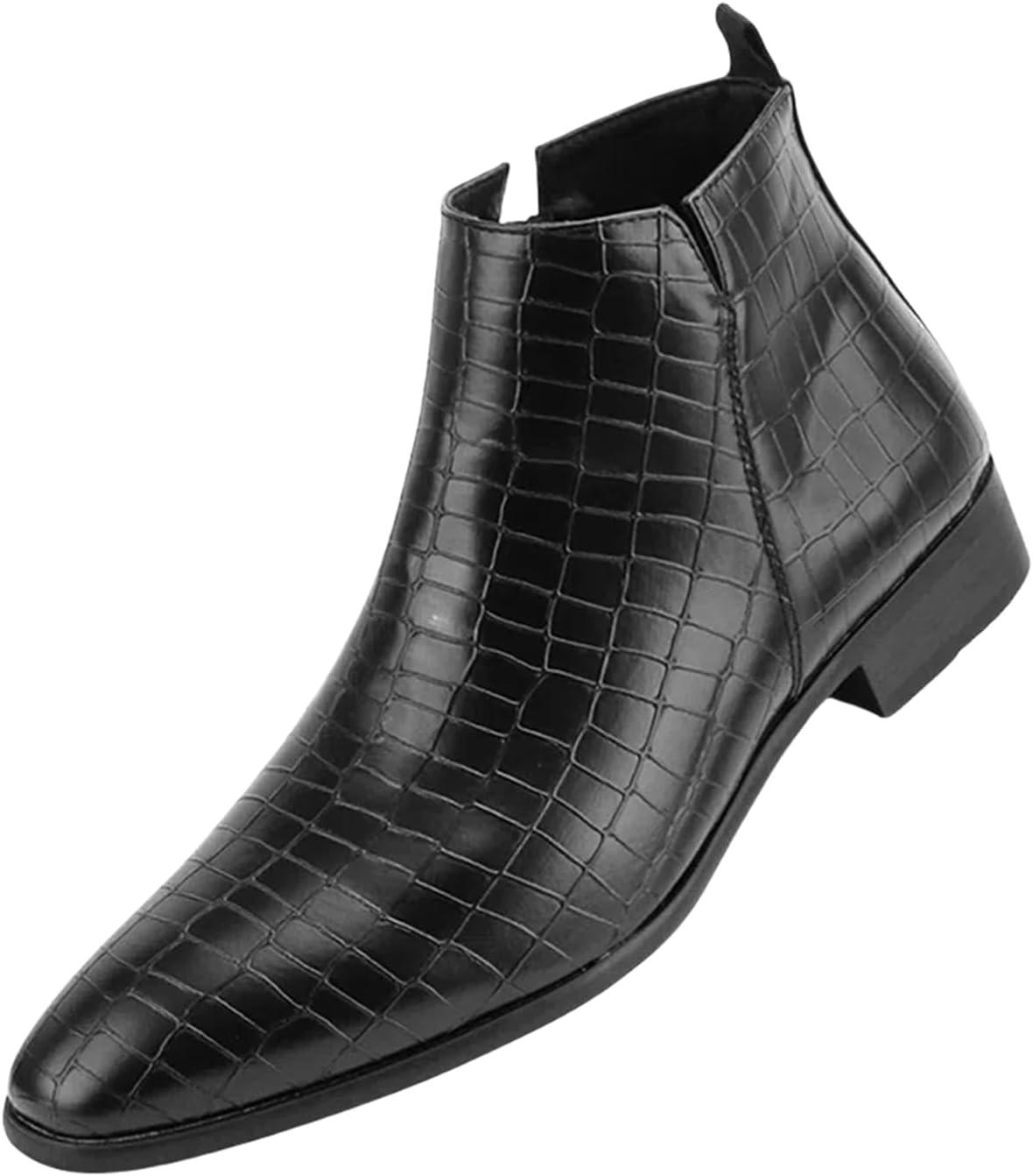 Мужские ботинки-слипоны на низком каблуке с узором под крокодила, челси Abborora, черный
Мужские ботинки-слипоны на низком каблуке с узором под крокодила, челси Abborora, черный
