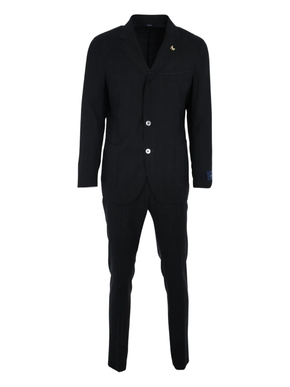 Однобортный костюм Tombolini, черный 
Однобортный костюм Tombolini, черный