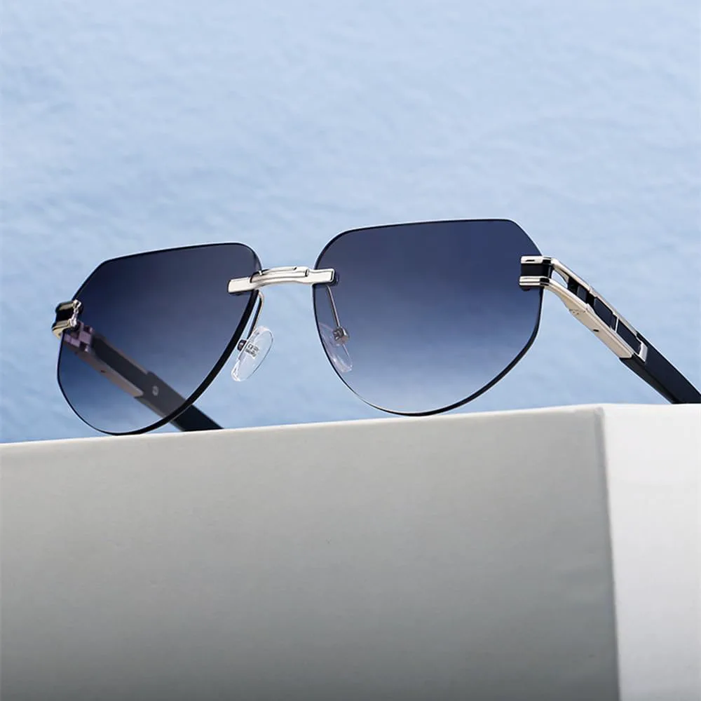 Классические геометрические солнцезащитные очки без оправы 2027 года для женщин и мужчин. Модные тренды в дизайне очков с металлической оправой MTZJH, C8greengray
Классические геометрические солнцезащитные очки без оправы 2027 года для женщин и мужчин. Модные тренды в дизайне очков с металлической оправой MTZJH, C8greengray