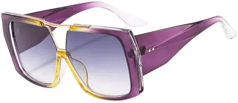 Большие квадратные солнцезащитные очки для женщин в винтажном стиле, мужские солнцезащитные очки зеленого цвета с защитой от УФ-излучения UV400 MTZJH, Purple
Большие квадратные солнцезащитные очки для женщин в винтажном стиле, мужские солнцезащитные очки зеленого цвета с защитой от УФ-излучения UV400 MTZJH, Purple