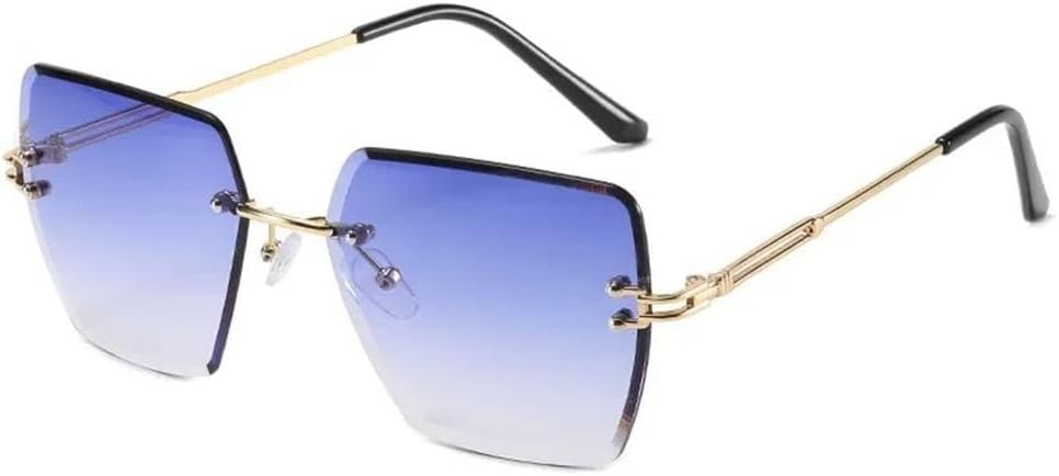 Винтажные безободковые металлические солнцезащитные очки для женщин, солнцезащитные очки для мужчин, модные панк-очки для женщин, стильные солнцезащитные очки KTUCN, Blue
Винтажные безободковые металлические солнцезащитные очки для женщин, солнцезащитные очки для мужчин, модные панк-очки для женщин, стильные солнцезащитные очки KTUCN, Blue