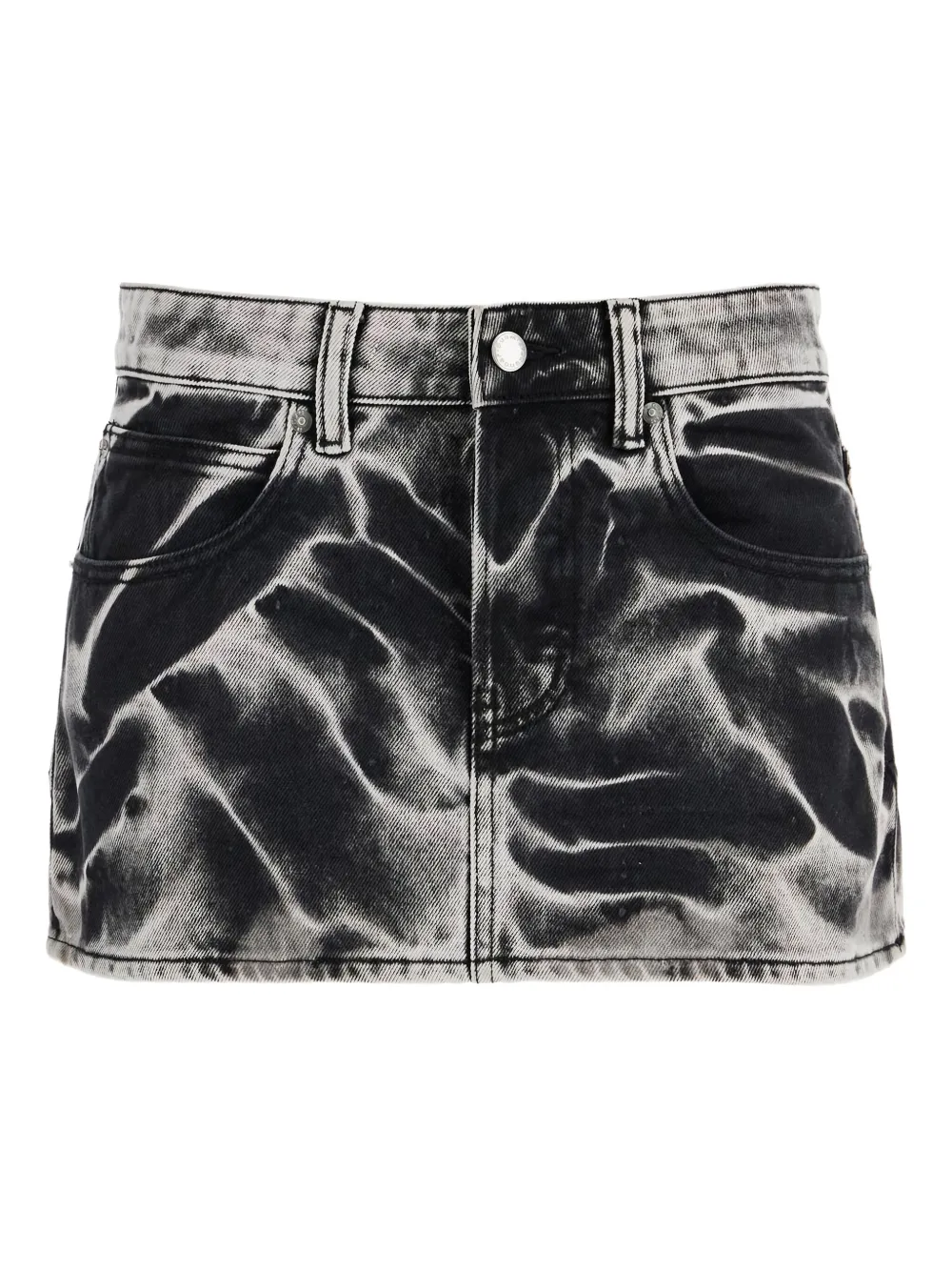 Юбка мини из вареного денима Alexander Wang, серый
Юбка мини из вареного денима Alexander Wang, серый