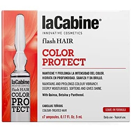 Краска для волос Flash Protect 7 ампул по 5 мл, La Cabine
Краска для волос Flash Protect 7 ампул по 5 мл, La Cabine