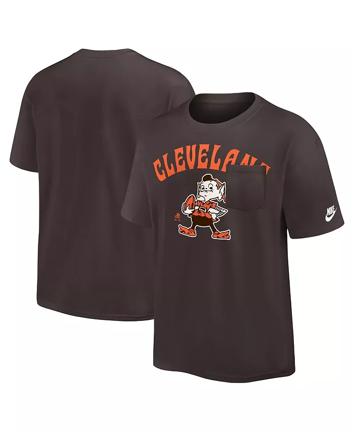 Мужская коричневая футболка Cleveland Browns Rewind Heavy Max90 с карманом Nike
Мужская коричневая футболка Cleveland Browns Rewind Heavy Max90 с карманом Nike
