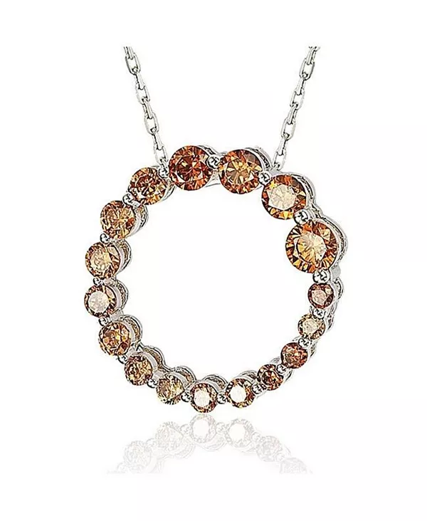 Ожерелье Suzy Levian с подвеской в виде круга из стерлингового серебра с кубическим цирконием Suzy Levian New York, brown
Ожерелье Suzy Levian с подвеской в виде круга из стерлингового серебра с кубическим цирконием Suzy Levian New York, brown