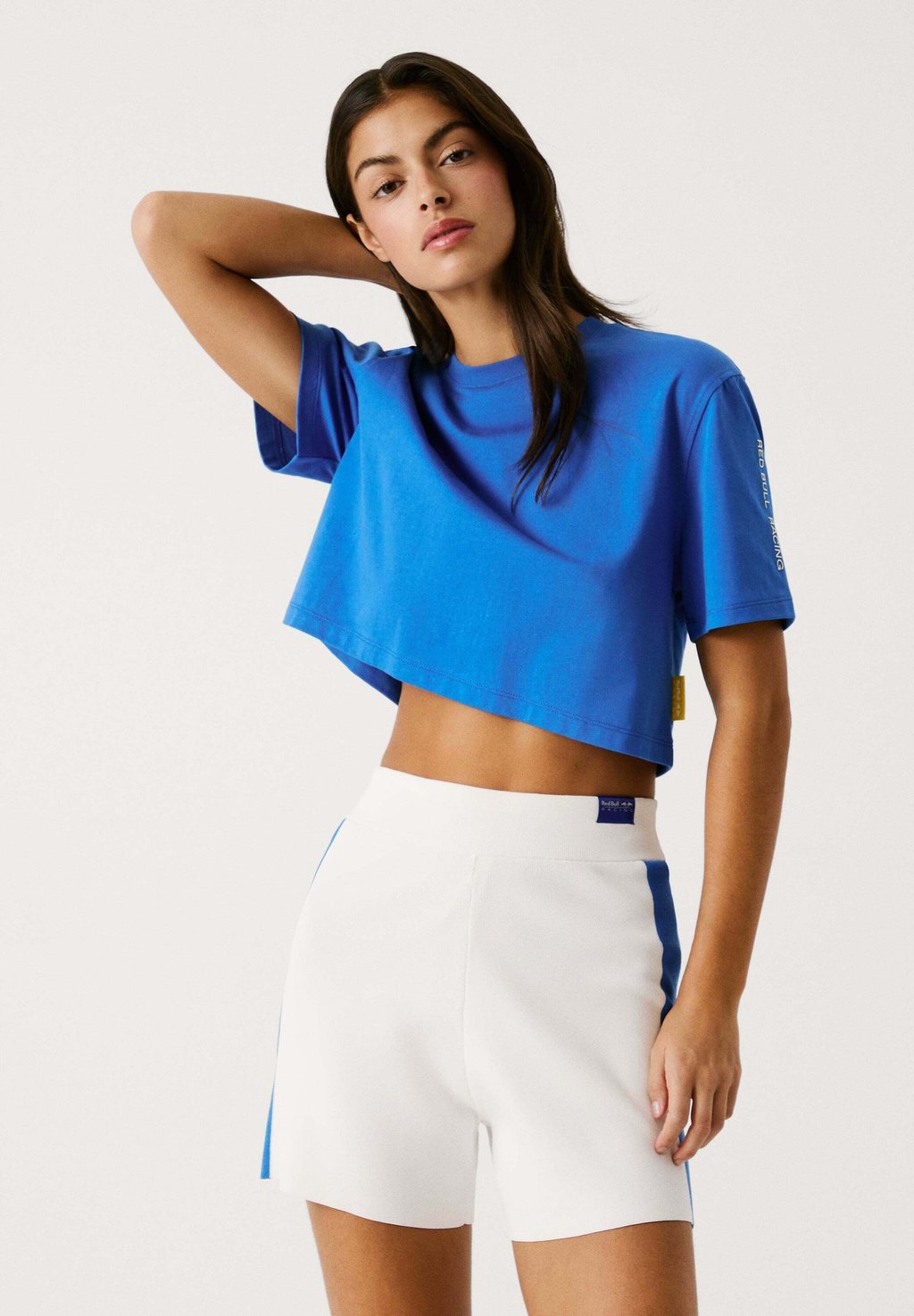 Футболка с принтом BOXY CROP Red Bull Racing x Pepe Jeans, синий 
Футболка с принтом BOXY CROP Red Bull Racing x Pepe Jeans, синий